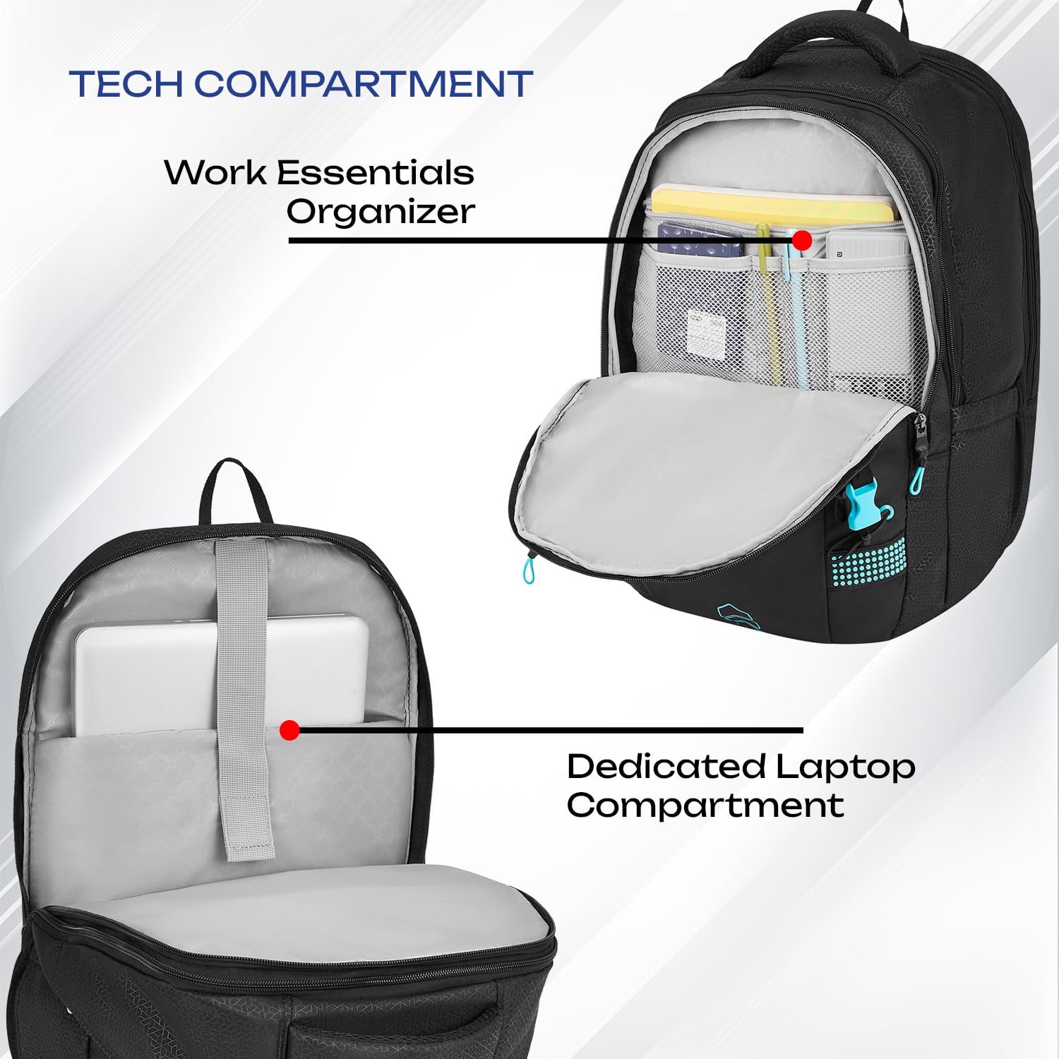 SAFARI Expand 18  Laptop Backpack -43 L (Black)