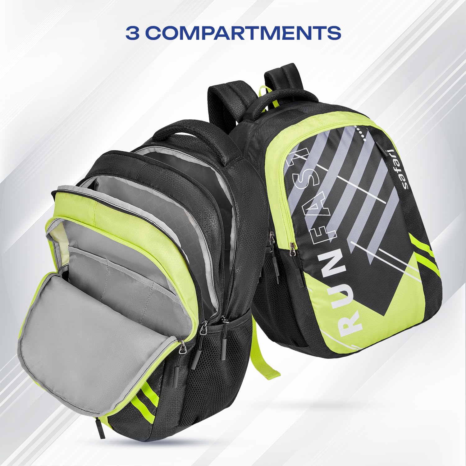 SAFARI Triplex 7 Armor Base, File holder, Rain Cover Backpack-37 L