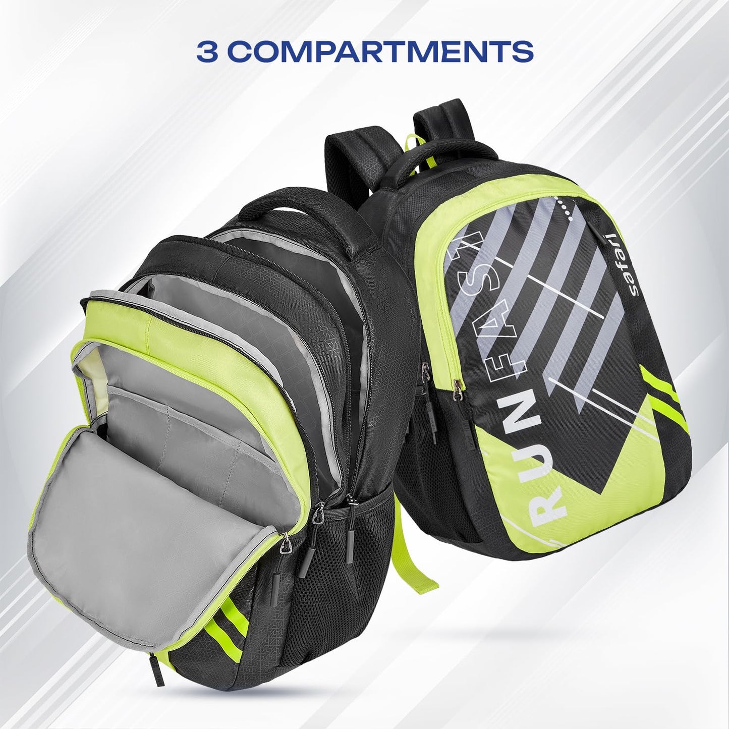 SAFARI Triplex 7 Armor Base, File holder, Rain Cover Backpack-37 L