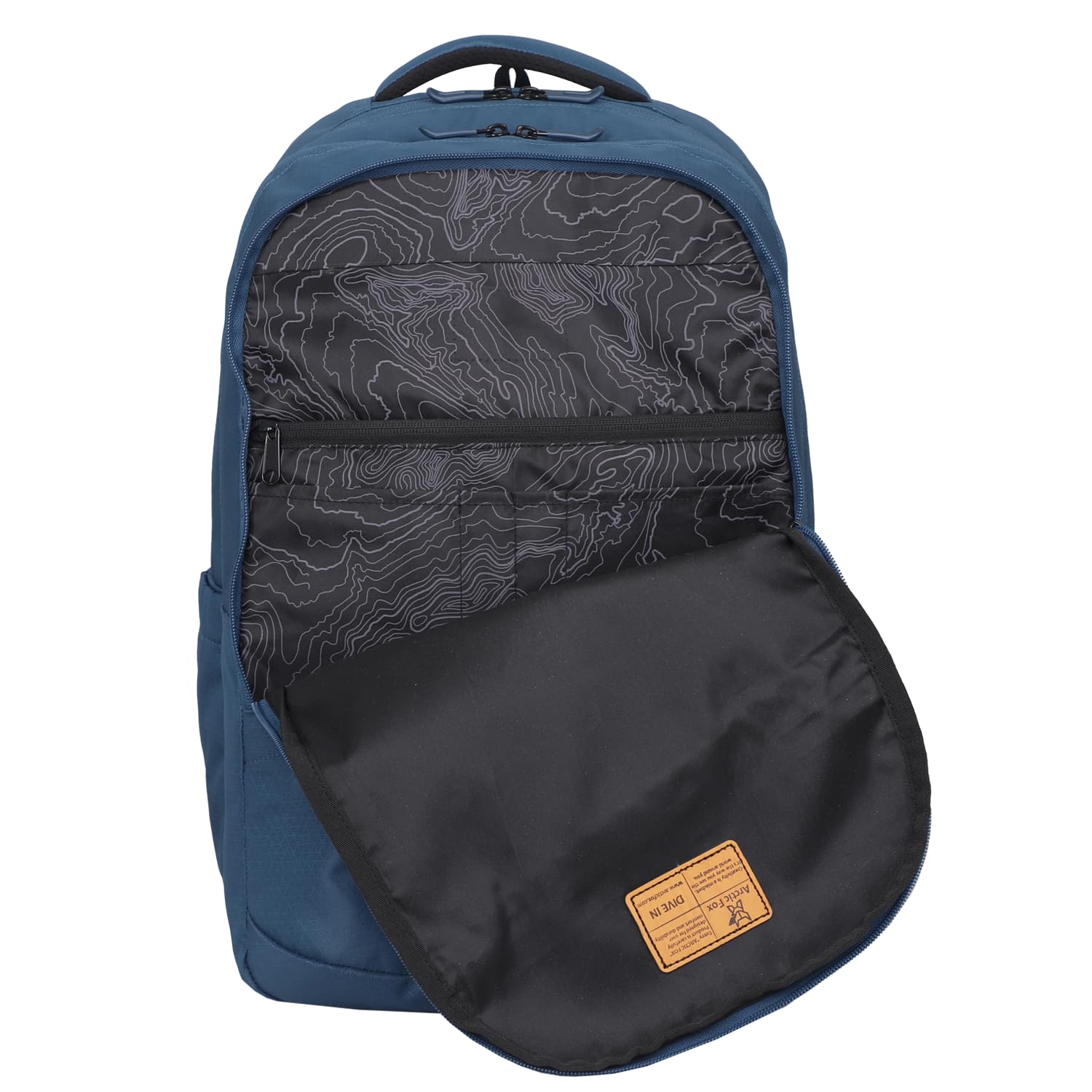 Arctic Fox Buffoon  15.6 inch Laptop Backpack for Men and Women -37 Liters (Dark denim)