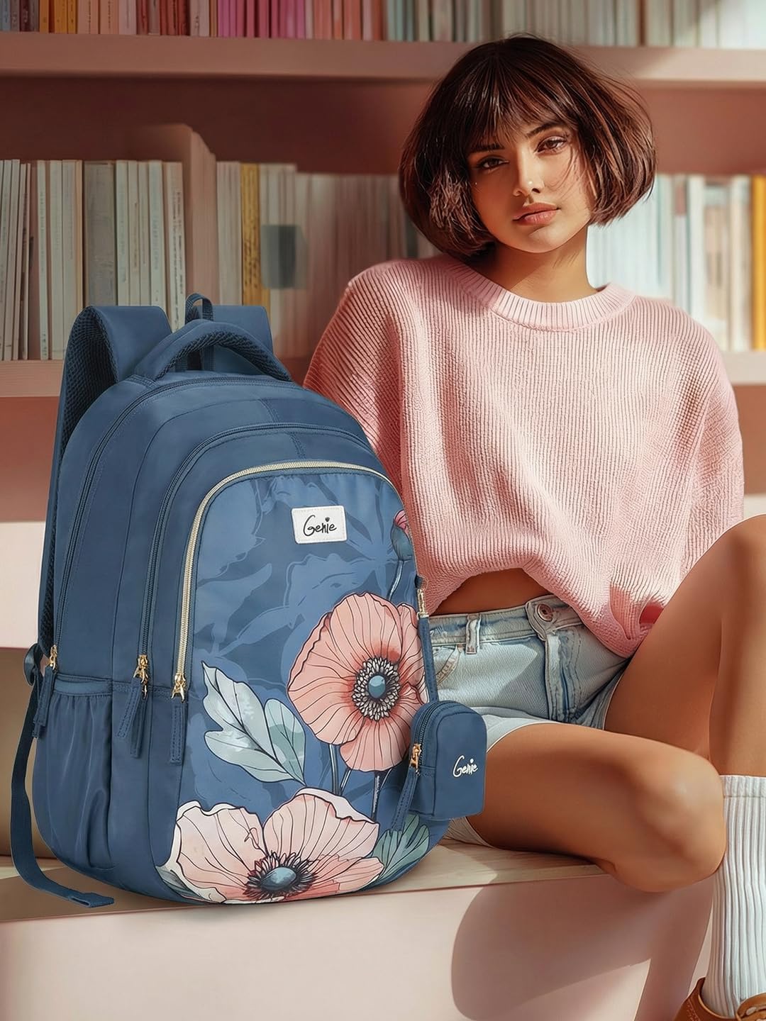 Genie Aurela Backpack For Girls |19 Inch-36 Litres