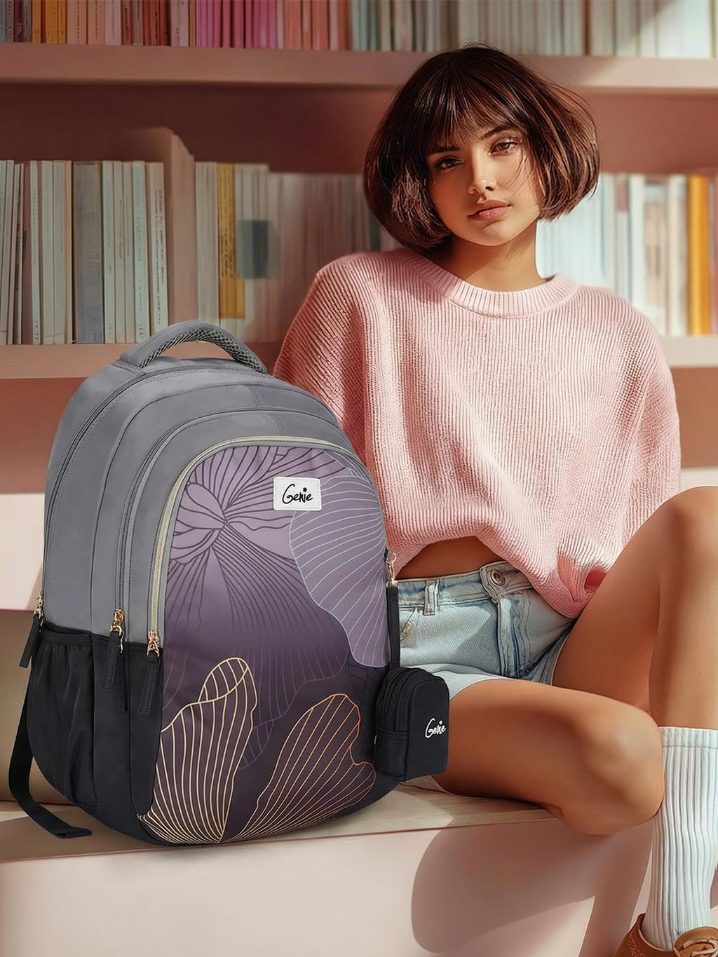 Genie Emberlit  Laptop Backpack  For Girls |19 Inch- 36 L