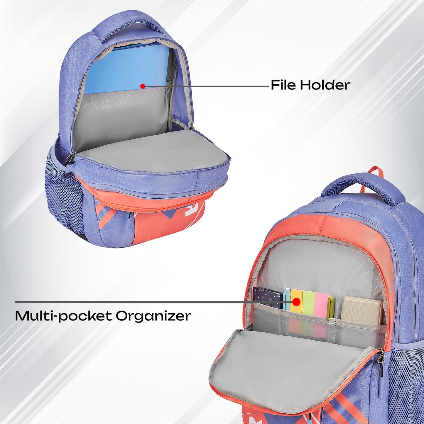 SAFARI Triplex 7 Armor Base, File holder, Rain Cover Backpack-37 L