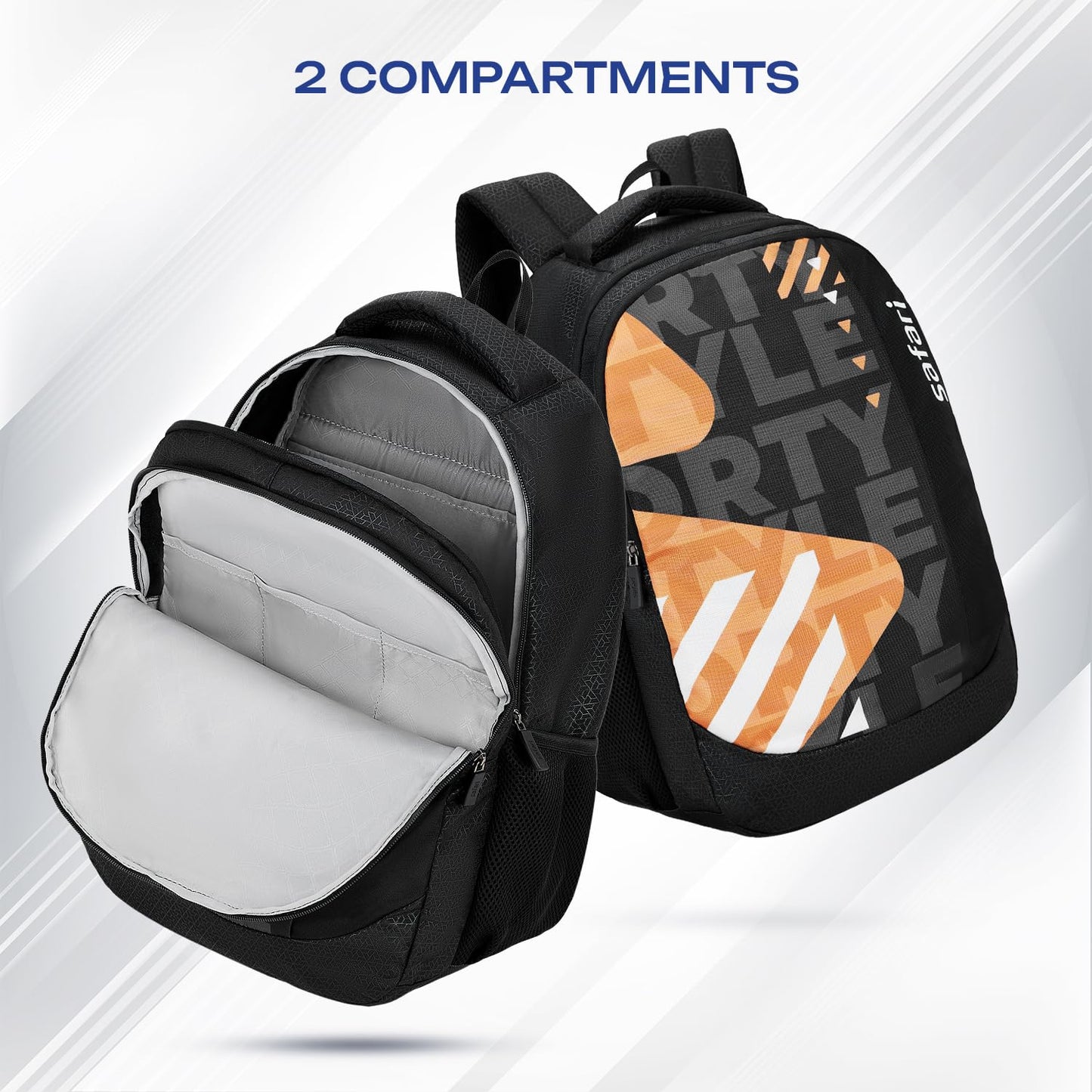 SAFARI Duplex 5 Armor Base, File holder, Rain Cover Backpack -32 L (Black)