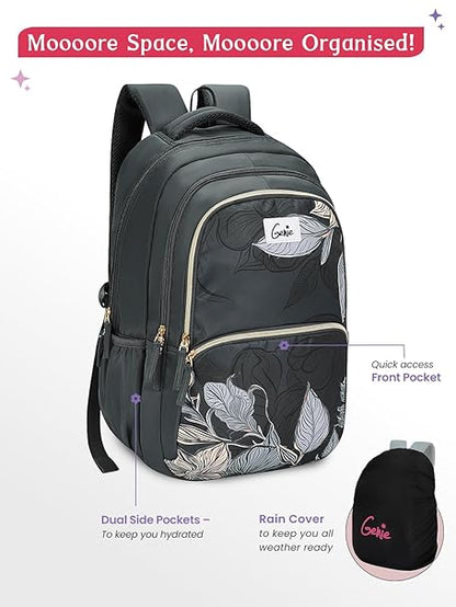 Genie Canopy School Backpack For Girls |19 Inch-36 Litres