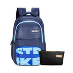 SAFARI BONUS 6 Freebie pencil pouch, Rain Cover Backpack  -37 L-(Blue)