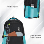 SAFARI Bonus 8 School & College Backpack-37 L  (Black)