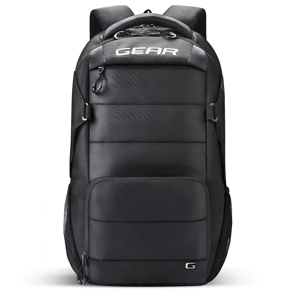 Gear Aspire 19”/30L Laptop Backpack | Casual Backpack | Travel Backpack | College Bag For Men/Women (Black)
