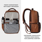 Gear Vintage 4 19"/29L Anti Theft Faux Leather  4 Compartment Laptop Backpack /Casual Backpack College Bag For Men/Women