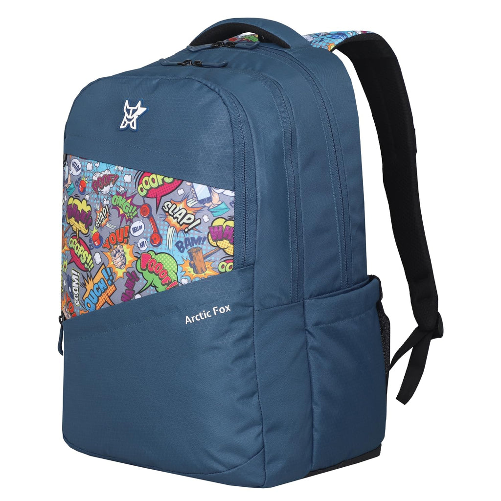 Arctic Fox Buffoon  15.6 inch Laptop Backpack for Men and Women -37 Liters (Dark denim)