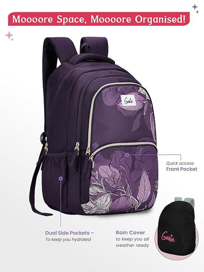 Genie Canopy School Backpack For Girls |19 Inch-36 Litres