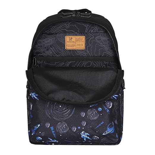 Arctic Fox Galaxy School Backpack for Boys and Girls-22 Ltr