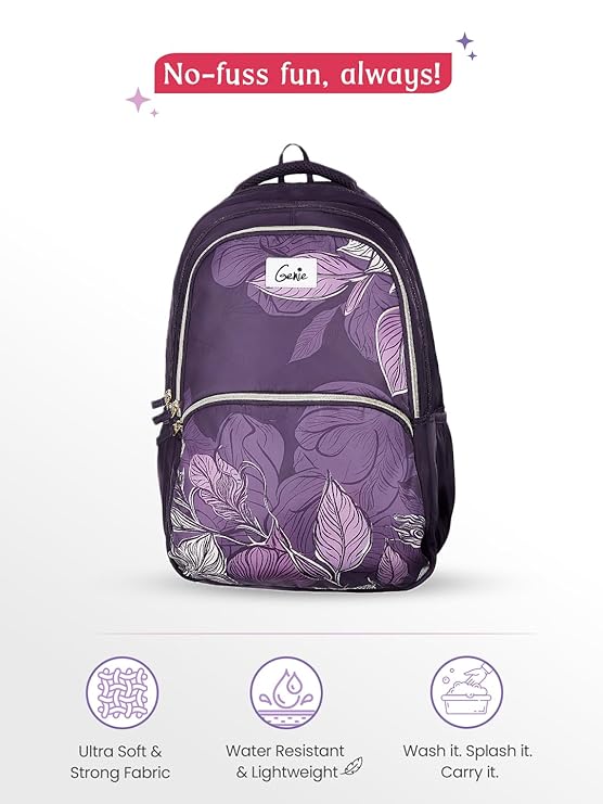 Genie Canopy School Backpack For Girls |19 Inch-36 Litres