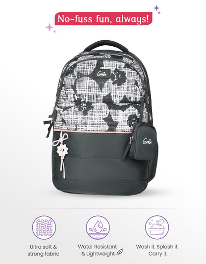 Genie Quilsy Backpack For Girls |19 Inch-40 Litres