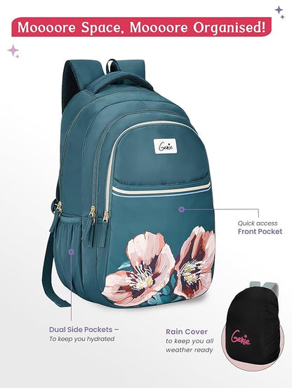 Genie Evepetal Laptop Backpack  For Girls |19 Inch-36 L