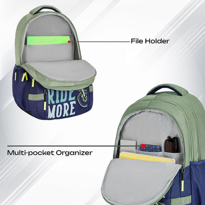 SAFARI Triplex 5 Armor Base,File holder, Rain Cover Backpack-37 L