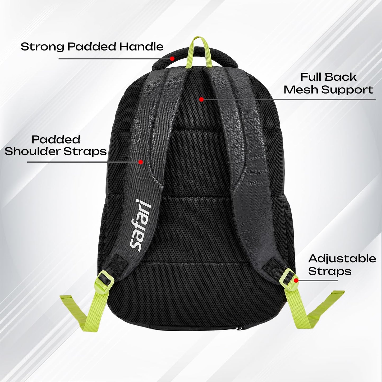 SAFARI Triplex 7 Armor Base, File holder, Rain Cover Backpack-37 L