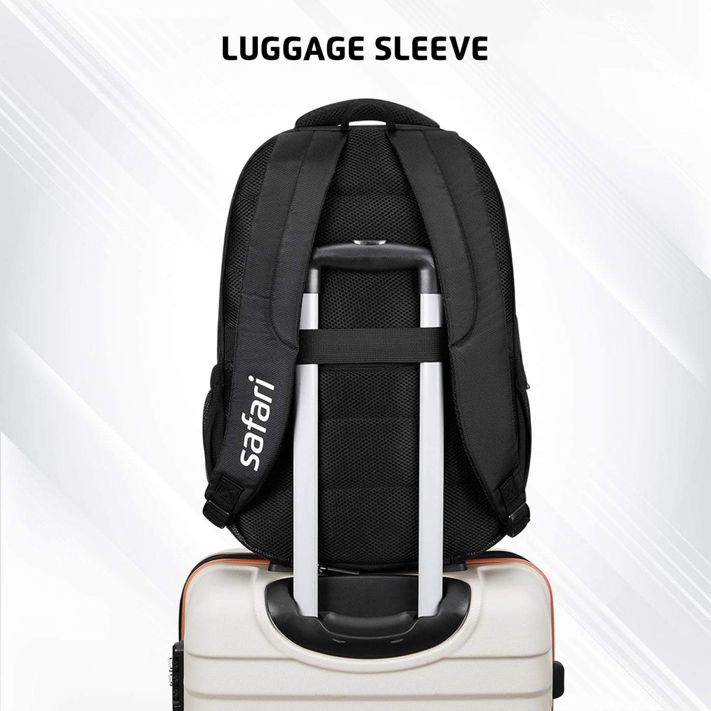 SAFARI Aura 3  Antitheft ,Trolley Sleeve & Laptop Backpack -37 L