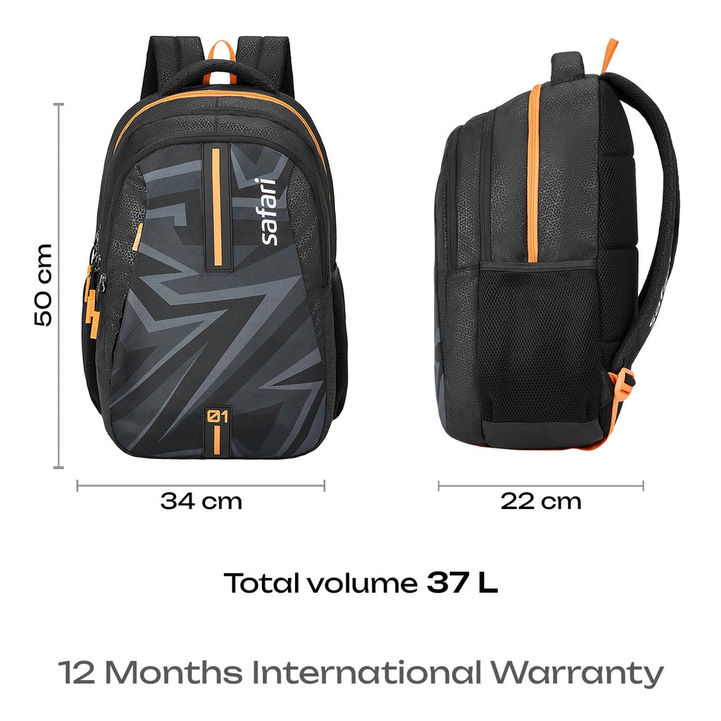 SAFARI Triplex 6 Armor Base, File holder, Rain Cover Backpack -37 L