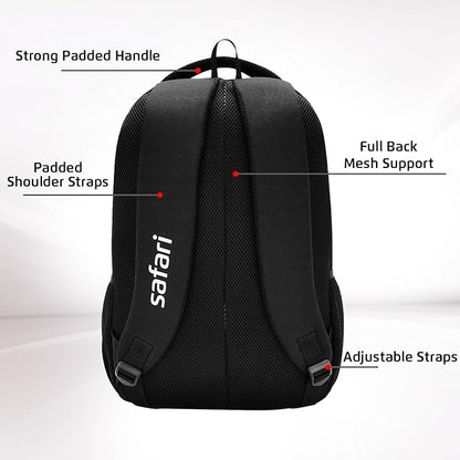 Safari 37L Bonus 1 Casual Backpack with Armor Base, Detachable Freebie Sling Bag, Side Bag, Bottle Holder, Front Pocket, File Holder, School & College Bags, Office Bag