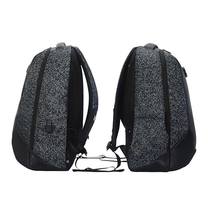 Arctic Fox Alarm Zipper System | Anti-Theft Backpack with USB Charging Port | 15.5 Inch Laptop Bag (Glitch Black)