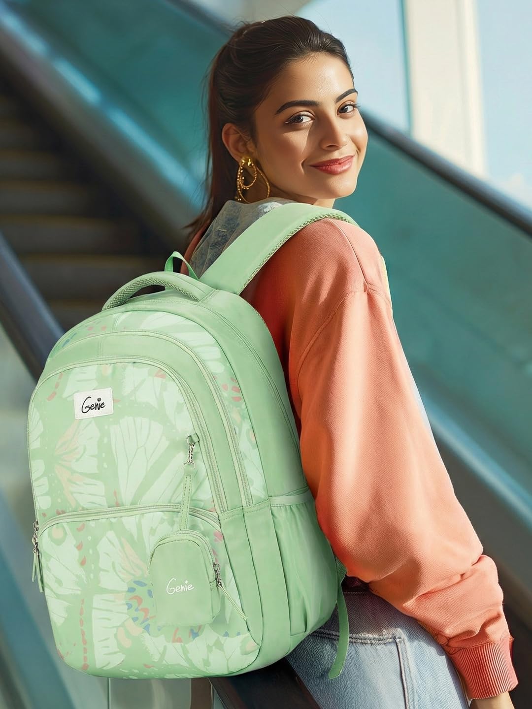 Genie  Morphi Laptop School Backpack  For Girls |19 Inch-36 L