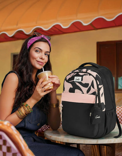 Genie Alba  40 L Laptop Backpack  For Girls |19 Inch - Black