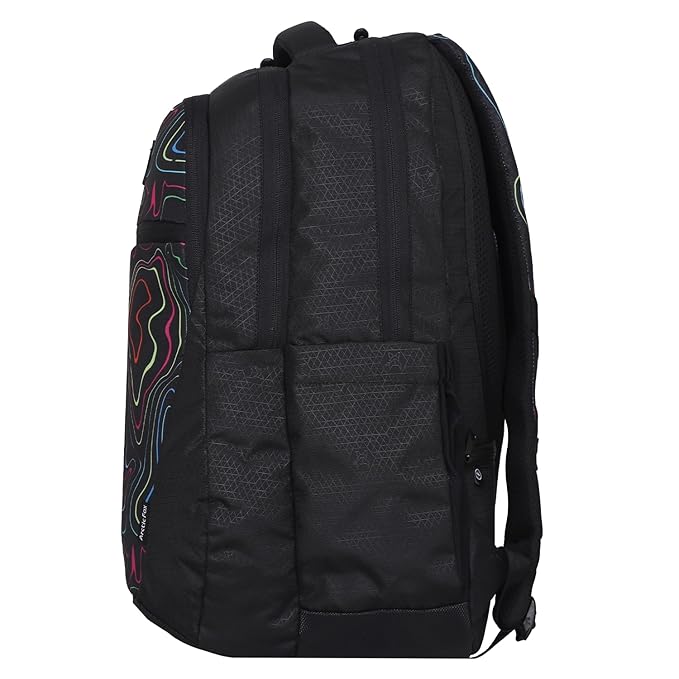 Arctic Fox Color Strike Black 37 Liters, 15.6 inch Laptop Backpack for Men and Women