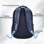 SAFARI BONUS 6 Freebie pencil pouch, Rain Cover Backpack  -37 L-(Blue)