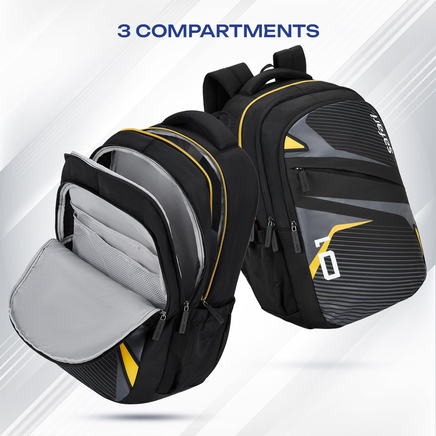 SAFARI Aura 3  Antitheft ,Trolley Sleeve & Laptop Backpack -37 L