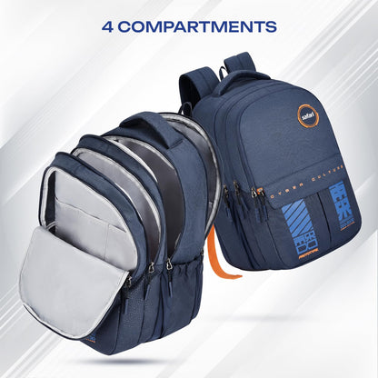 SAFARI Quadro 7 - File holder, 4 Compartment, Rain Cover Backpack -43 L