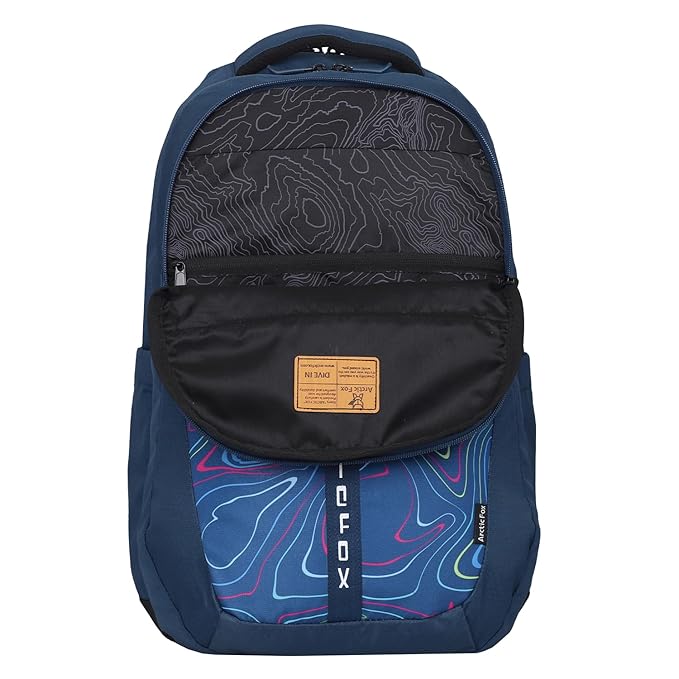 Arctic Fox Color Strike Black 37 Liters, 15.6 inch Laptop Backpack for Men and Women