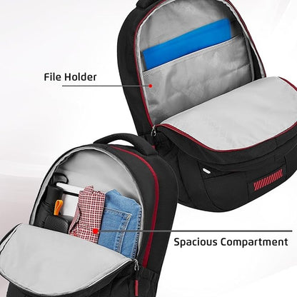 Safari 37L Bonus 1 Casual Backpack with Armor Base, Detachable Freebie Sling Bag, Side Bag, Bottle Holder, Front Pocket, File Holder, School & College Bags, Office Bag