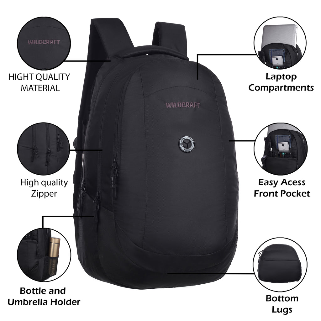Wildcraft Power Laptop Backpack 28L Bag For Men & Women
