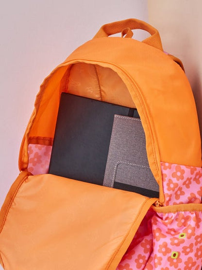 Wiki Stylish Unisex Backpack Laptop Backpack for Office, Gym, Travel (21.5 Litre, Orange)