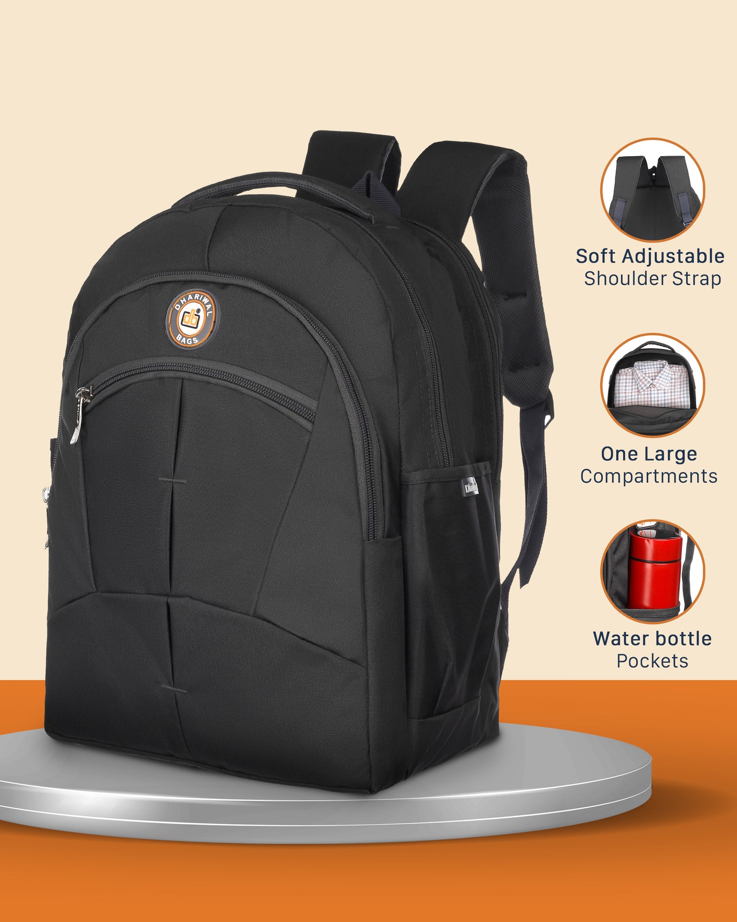 Dhariwal Backpack for Men & Women | Office, Travel, School, College bag| 33L BP -241