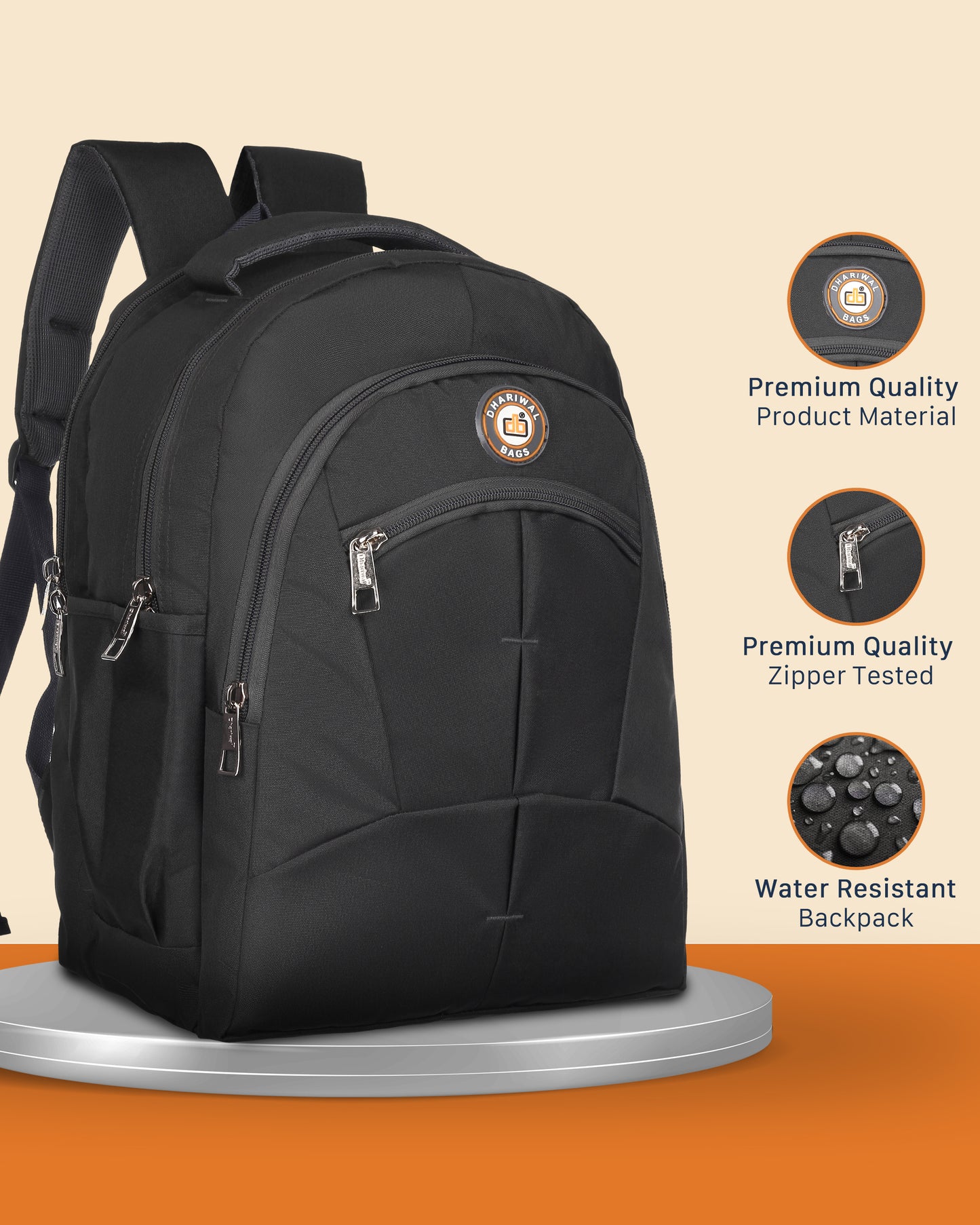 Dhariwal Backpack for Men & Women | Office, Travel, School, College bag| 33L BP -241