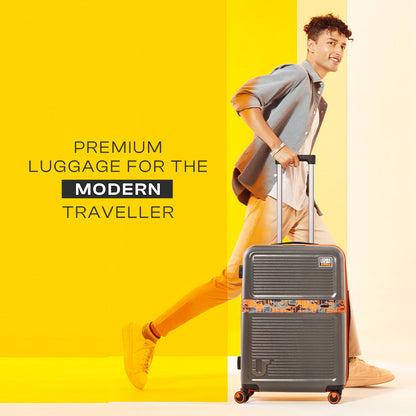 Urban Jungle by Safari Hard Premium Spinner Trolley Suitcase with 8 Wheels & TSA Lock