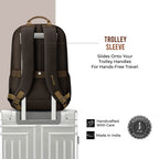 Gear Compact 17.5" Faux Leather Water resistant Laptop | Travel Backpack | Casual Backpack for men/women