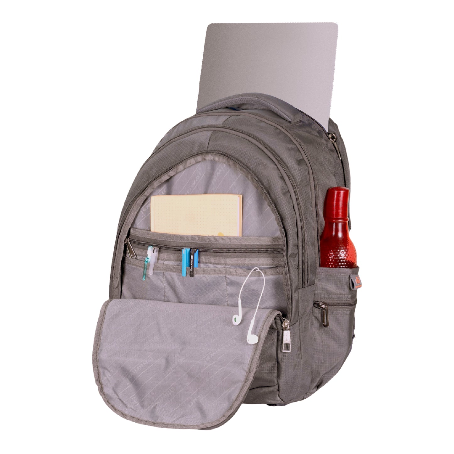 धारीवाल यूनिसेक्स ड्यूल कम्पार्टमेंट लैपटॉप बैकपैक रेन कवर के साथ 51L LB-106