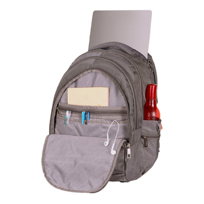 धारीवाल यूनिसेक्स ड्यूल कम्पार्टमेंट लैपटॉप बैकपैक रेन कवर के साथ 51L LB-106