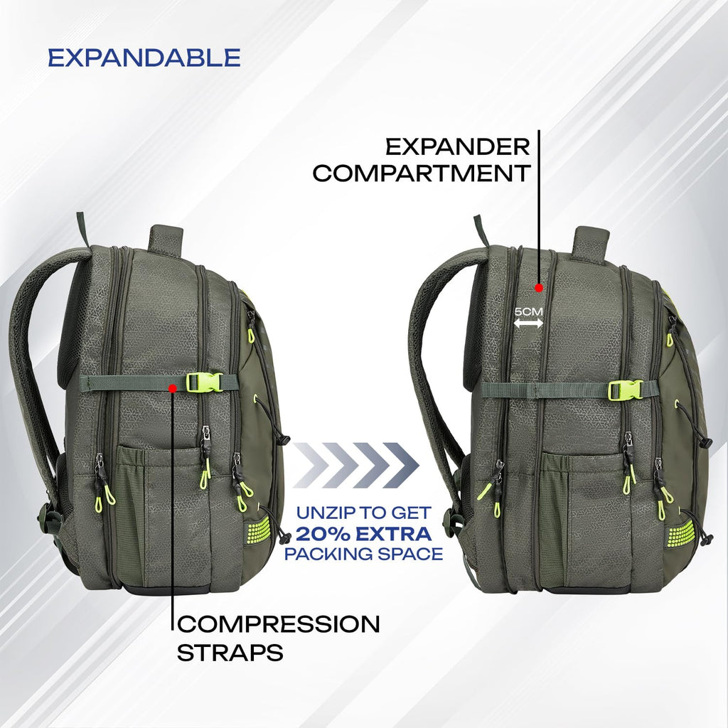 SAFARI Expand 18  Laptop Backpack -43 L (Black)