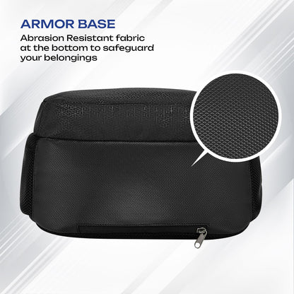 SAFARI Duplex 5 Armor Base, File holder, Rain Cover Backpack -32 L (Black)