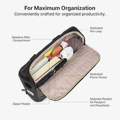 Uppercase 14L Omega 02 Professional Laptop Messenger Bag | upto 15.6''| 3x More Water Resistant