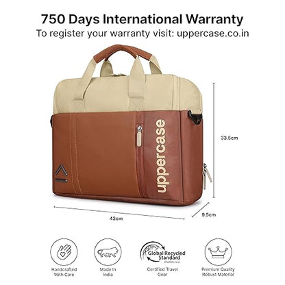 Uppercase 14L Omega 02 Professional Laptop Messenger Bag | upto 15.6''| 3x More Water Resistant
