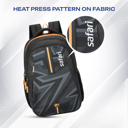 SAFARI Triplex 6 Armor Base, File holder, Rain Cover Backpack -37 L