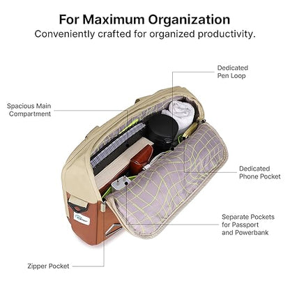 Uppercase 14L Omega 02 Professional Laptop Messenger Bag | upto 15.6''| 3x More Water Resistant
