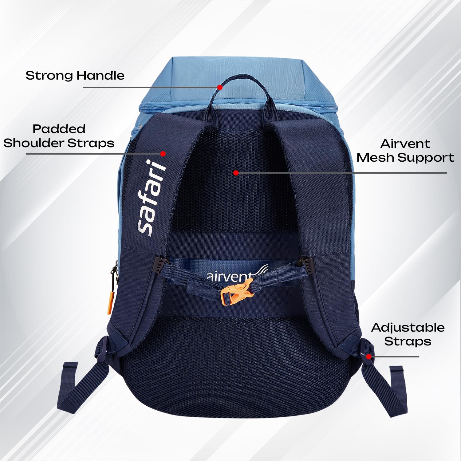 SAFARI Quest 3 Laptop Backpack-45 L (Blue)