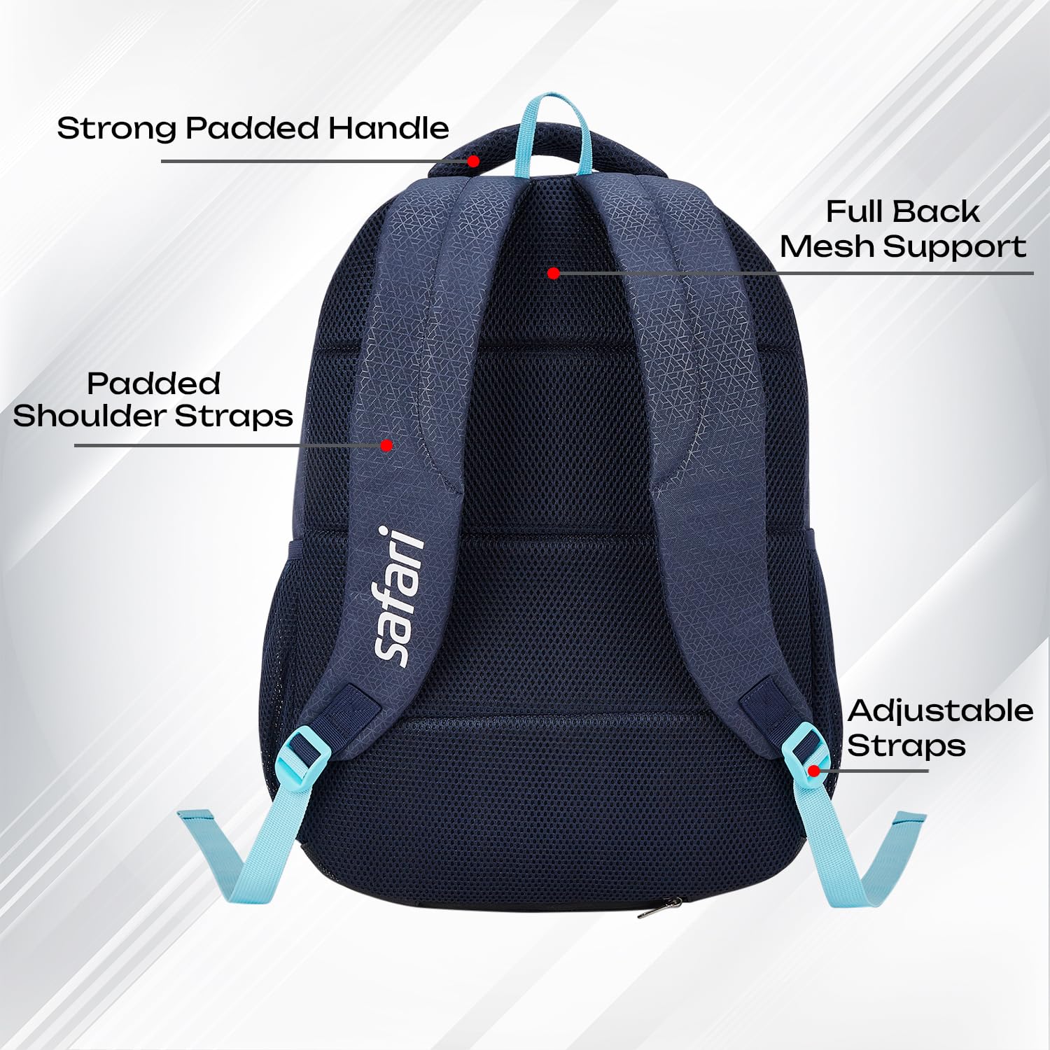 SAFARI Triplex 6 Armor Base, File holder, Rain Cover Backpack -37 L