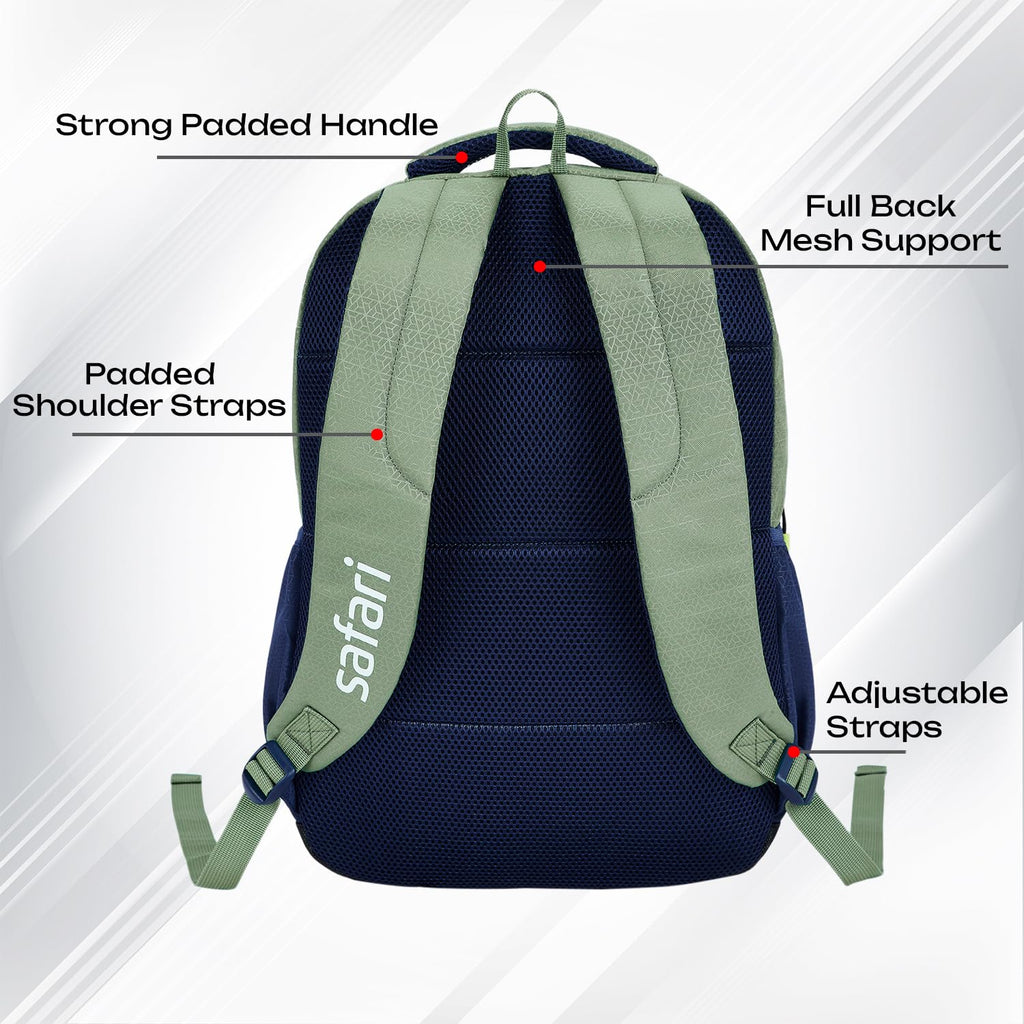 SAFARI Triplex 5 Armor Base,File holder, Rain Cover Backpack-37 L